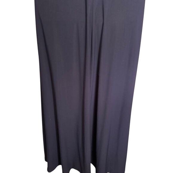 Cachet Womens Formal Beaded Illusion Neck USA Made Y2K Navy Dress Long sz 4 - Picture 11 of 15